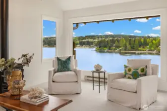 Imagine sitting in your chairs gazing out the window to this amazing view!