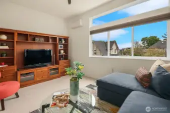 Media room on 2nd floor