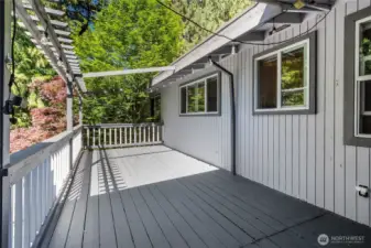 First deck right off the french doors and family room