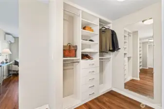 Custom Closet in Primary