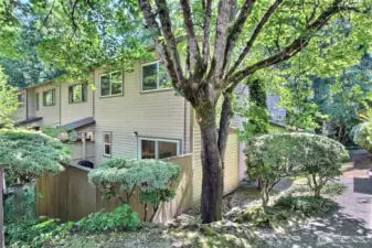 Beautifully updated 3bd end unit in a peaceful, lush woodland setting! Over 1400SF with stylish upgrades, fresh designer paint, new laminate flooring & thoughtful details.
