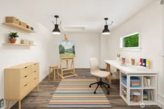 This room has been virtually staged