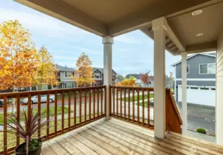 A welcoming & covered porch.