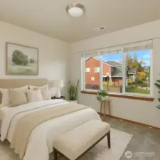 Bedroom 3. Photo has been virtually staged.