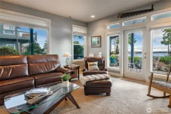 Lower level bonus room that leads out to covered patio