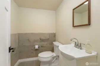 Garage half bathroom