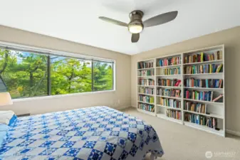 The Bookshelves in the Primary BR stay.