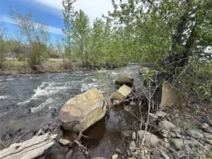 Manastash Creek flowing through the property.