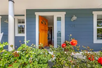 Large front porch perfect for enjoying the wonderful neighborhood and quiet street.