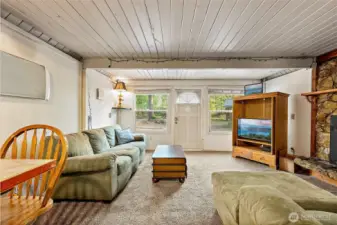 Living area. Double Paned Windows.
