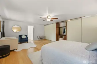 2nd floor Generous sized bedroom with double closets