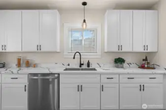 Farm sink and so much cabinetry!