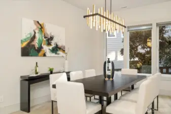 Large Dining Room with pleasing lines