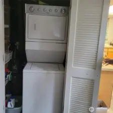 Stacking Washer and Dryer.