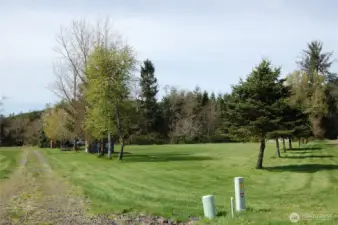 West side of property