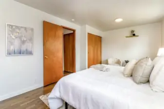 Another view of the primary bedroom.