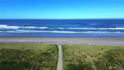 Beach boardwalk access