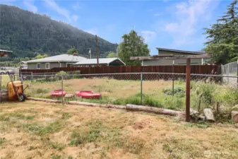 Fenced backyard provides privacy and security—ideal for pets, play, or entertaining.