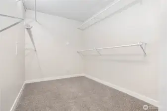 Walk-in closet off family room