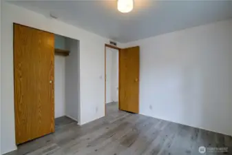 Double closets in Primary Bedroom.