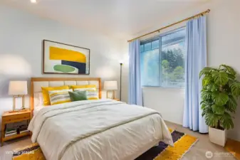 Second bedroom could also be an office space.