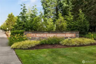 Welcome To Maple Ridge Highlands