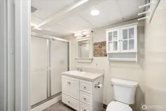 Basement bathroom