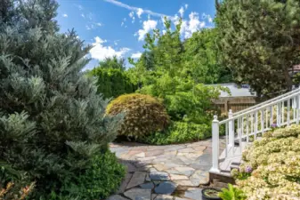 Beautifully landscaped and private backyard