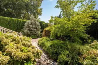 Mature and lush landscaping