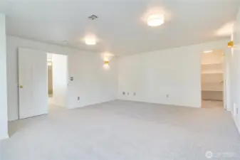 This spacious 4th bedroom option transforms easily from office to media retreat.