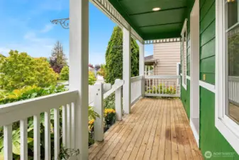 Wood Front Deck - Perfect for Sipping Coffee