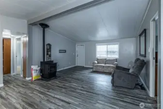 Living Room with Pellet Stove
