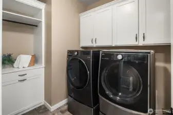 Utility room on upper level