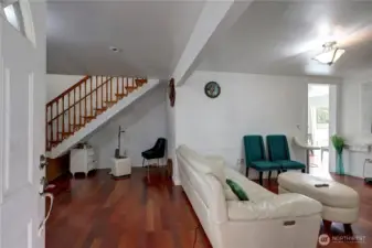 Welcome in.  Hardwood floors throughout