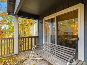Deck off dining room