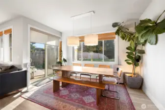 Dining Room With Covered Patio