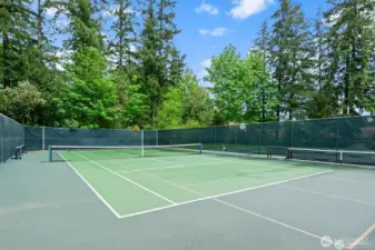 Neighborhood tennis courts