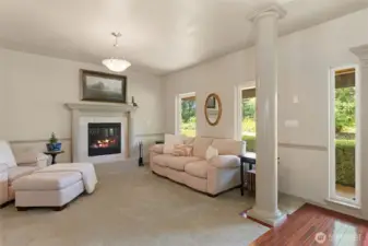 One living room area