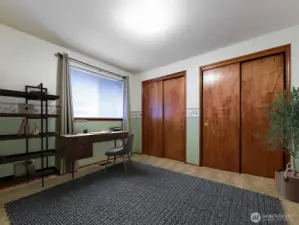 Bedroom on Main Floor/ Office.