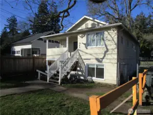 Front elevation and view from Portland Avenue.