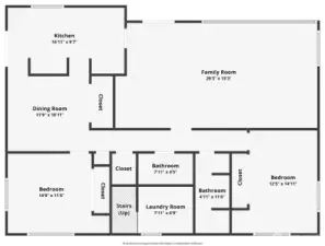 The lower level floor plan