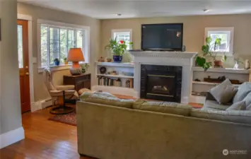 Gas fireplace in Living Room