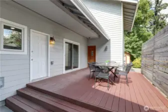 Deck off living room