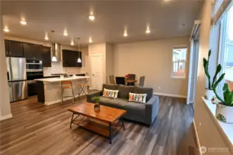 Kitchen and Living area