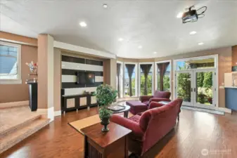 The large bonus room can be great for entertaining with it's own half kitchen/bar!
