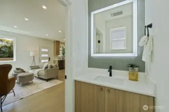 Powder room on Main