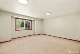 Hall bedroom #4 is oversized and used as a bonus room