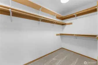 Primary Suite - Large Walk In Closet.