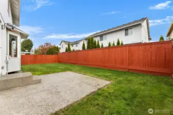Enjoy a well-maintained, freshly touched-up fence that’s been reinforced for durability and newly painted for great curb appeal. Solar fence caps installed for your future self!