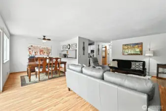 Main living space is open and spacious.